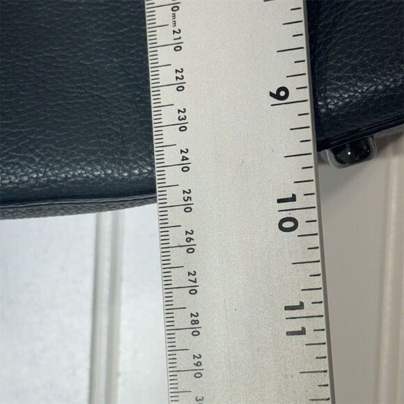 Coach Charlie Carryall Midnight Silver Tote Pebbled Leather Bag Classic Travel - Picture 7 of 11